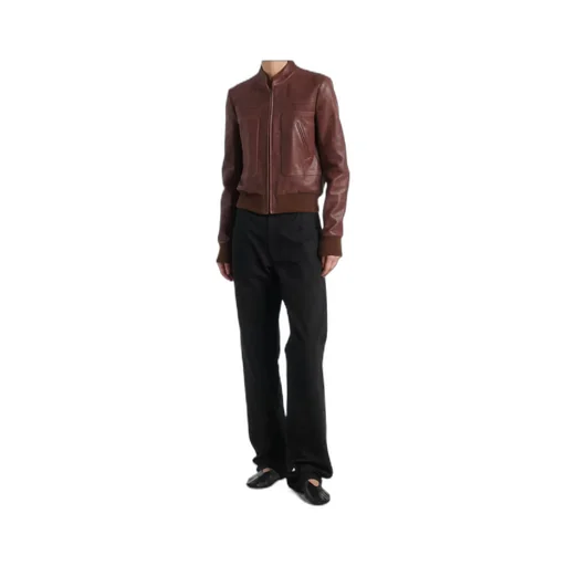 Leather Bomber Jacket