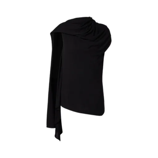 Isadra Draped Jersey Top