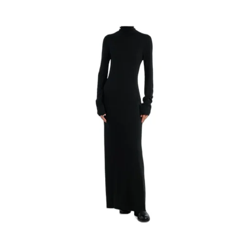 Leoline Turtleneck Virgin Wool Maxi Dress