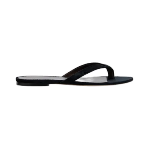 Sacha Velvet Thong Sandals
