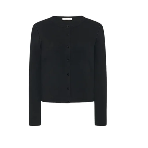 Button-Front Cotton Cardigan