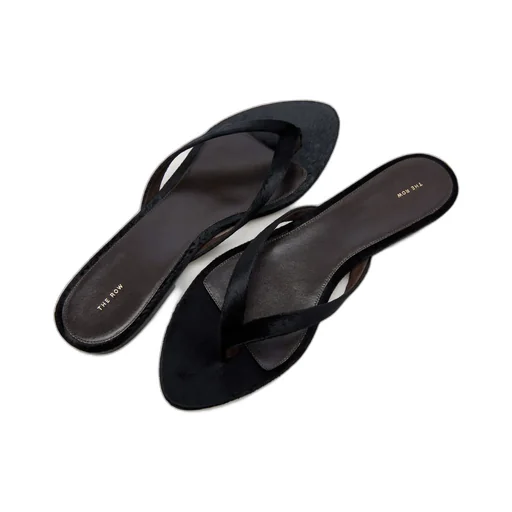 Sacha Velvet Thong Sandals