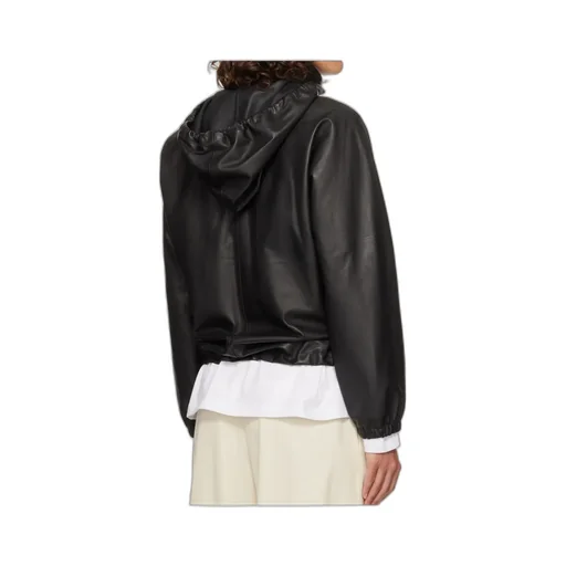 Long Sleeve Leather Jacket