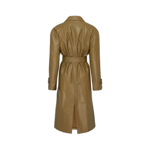 Belted Leather Coat