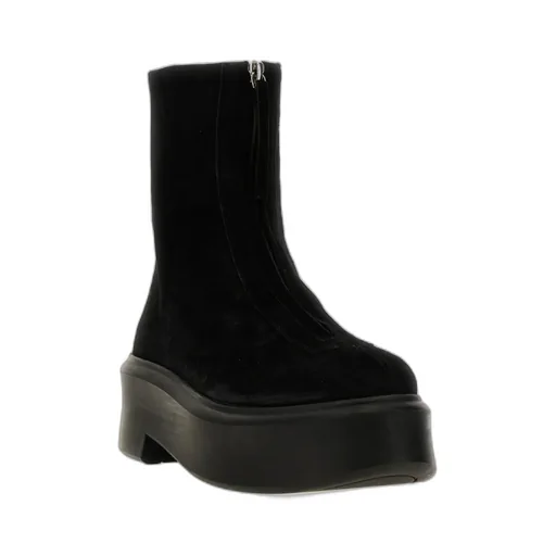 Front-Zipped Ankle Boots