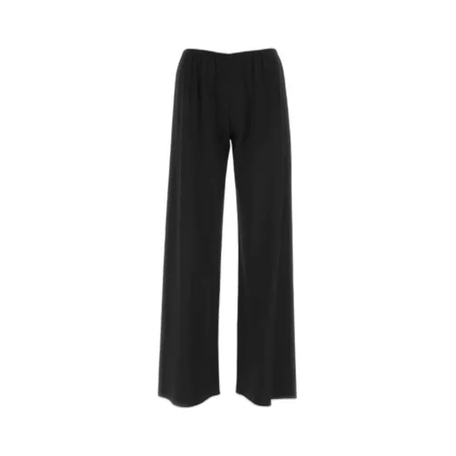 Elasticated Waistband Wide-Leg Trousers