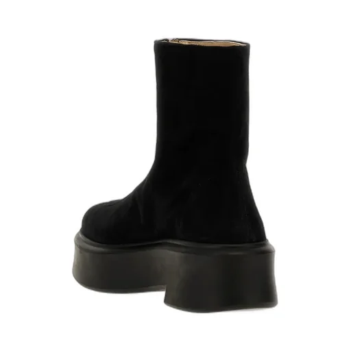 Front-Zipped Ankle Boots