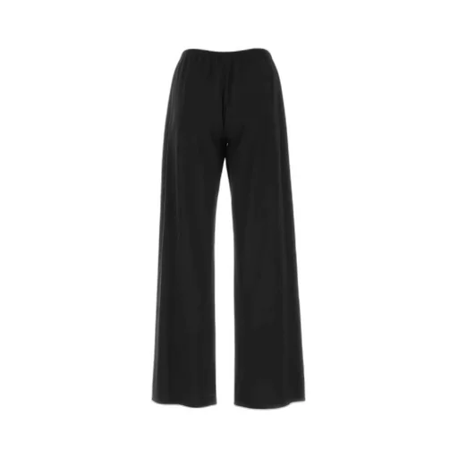 Elasticated Waistband Wide-Leg Trousers