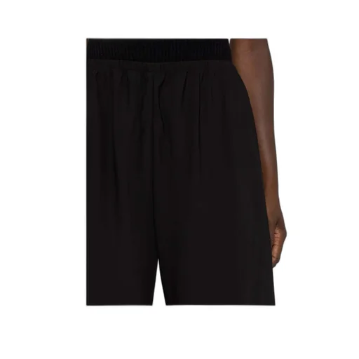 Elasticated Waistband Wide-Leg Trousers