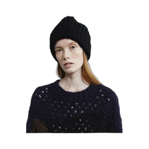 Rib Cashmere Wool Hat