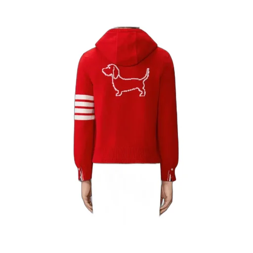 Hector Intarsia-Knit Zip-Up Hoodie