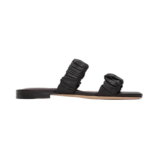 Maya Leather Flat Sandals