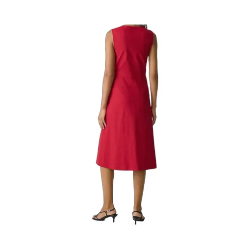 Sleeveless A-Line Wrap Dress