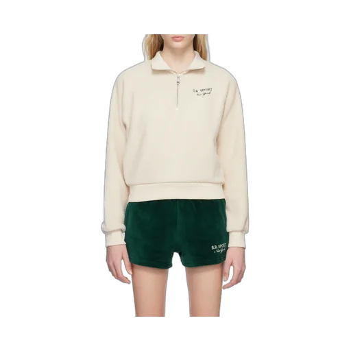 Embroidered-Logo Fleece Sweatshirt