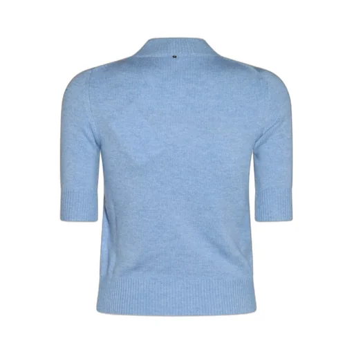 Mock Neck Short-Sleeved Jumper