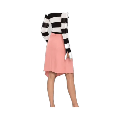Asymmetric-Hem Skirt