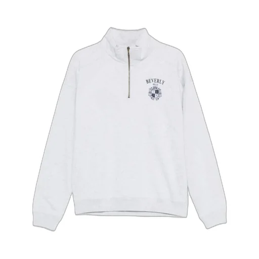 Quarter-Zip Pinted Sweatshirt