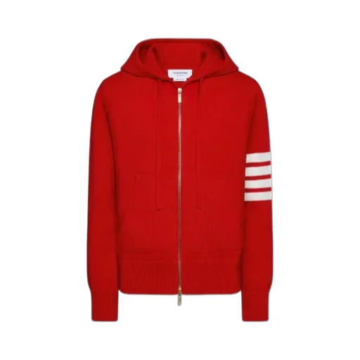 Hector Intarsia-Knit Zip-Up Hoodie