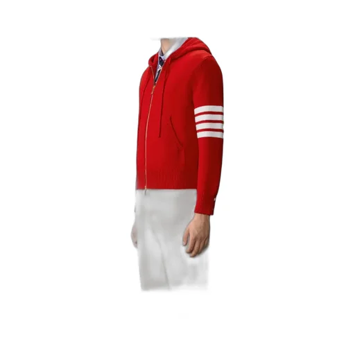 Hector Intarsia-Knit Zip-Up Hoodie