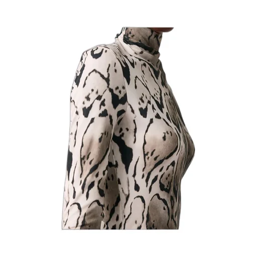Leopard Print Pleated Midi Dress