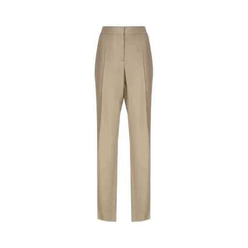 Mid-Rise Straight-Leg Tailored Trousers