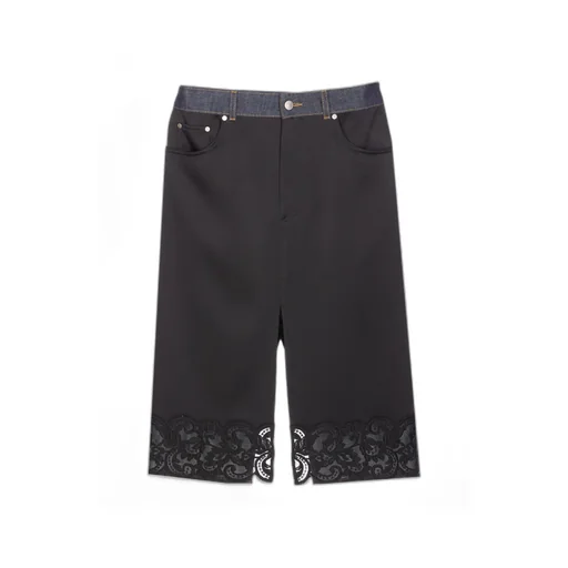 Lace Panelled Skirt