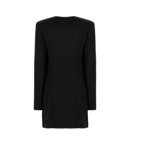 Long-Sleeved Pleated Dress