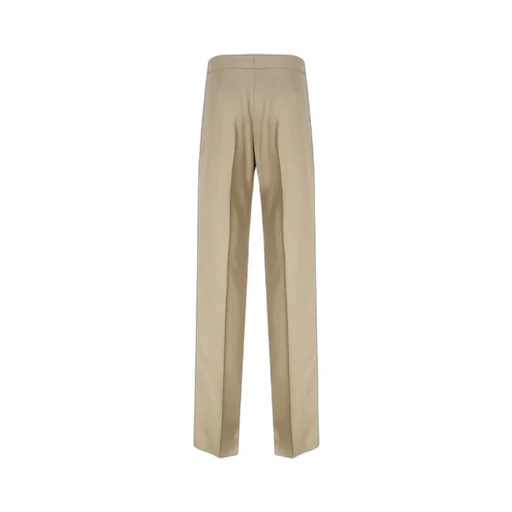 Mid-Rise Straight-Leg Tailored Trousers