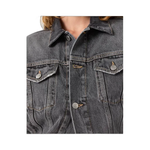 Tonal Paneled Denim Jacket