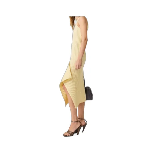 Sleeveless Ribbed-Knit Midi Dress