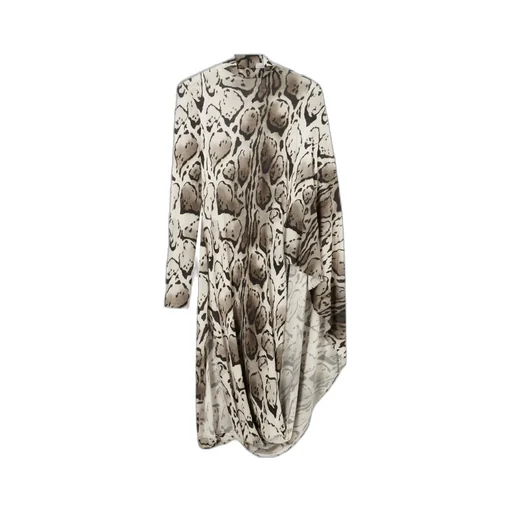 Leopard Print Pleated Midi Dress