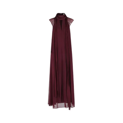 Camilla Sheer-Panel Maxi Dress