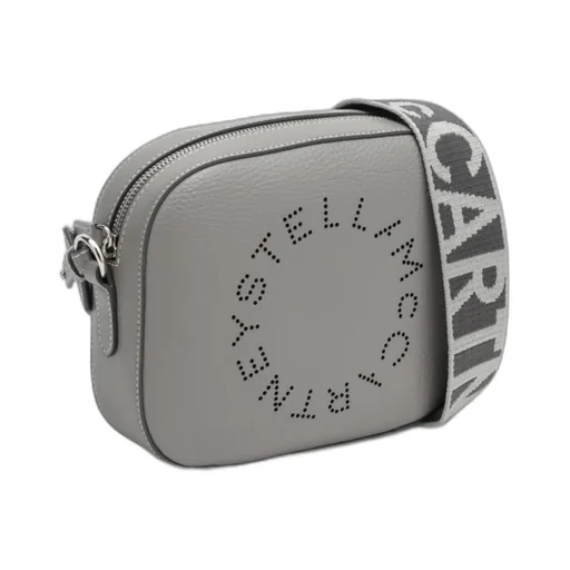 Logo Perforated Strapped Crossbody Bag