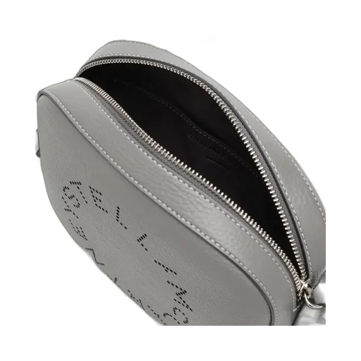 Logo Perforated Strapped Crossbody Bag