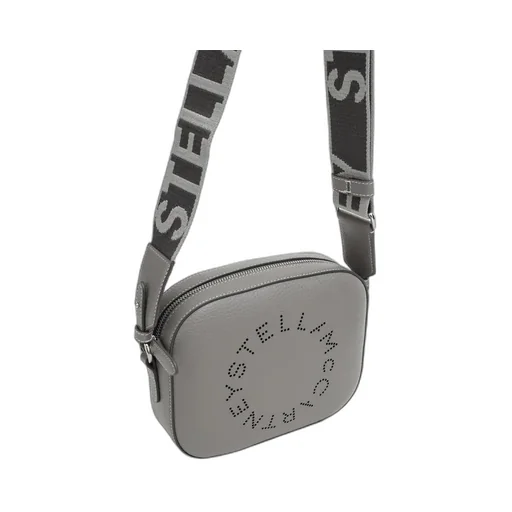 Logo Perforated Strapped Crossbody Bag