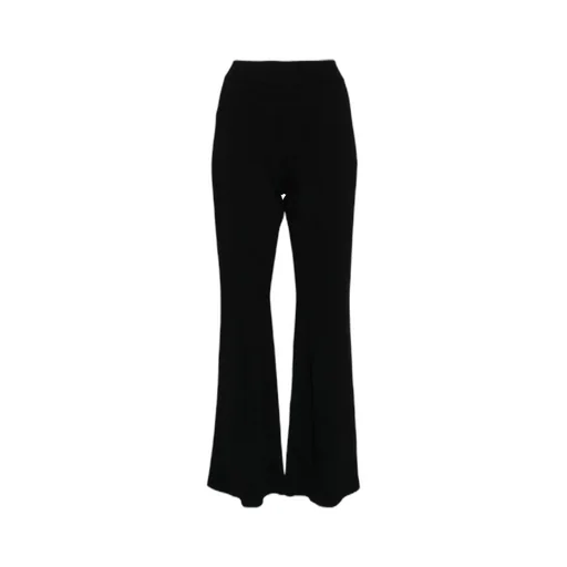 High-Waisted Flared Trousers