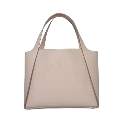 Logo Studded Open-Top Tote Bag