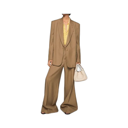 High-Waisted And Wide-Leg Casual Pants