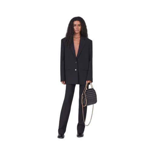 Oversized Single-Breasted Wool Blazer