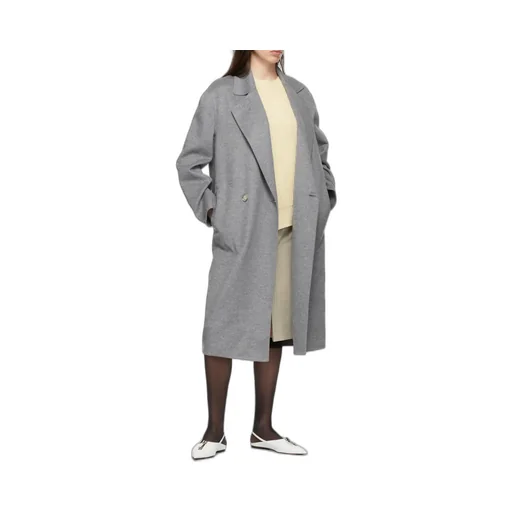 Oversized Double-Breasted Wool Coat
