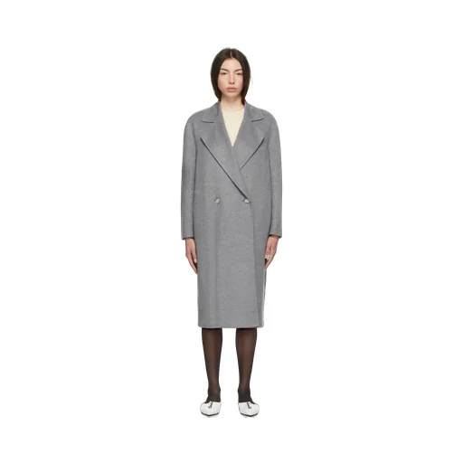Oversized Double-Breasted Wool Coat