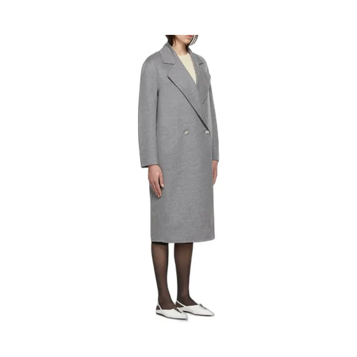 Oversized Double-Breasted Wool Coat