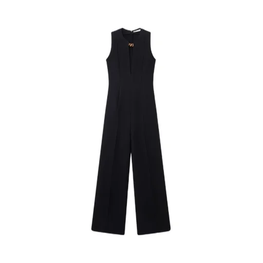 Chain Embellished Sleeveless Jumpsuit