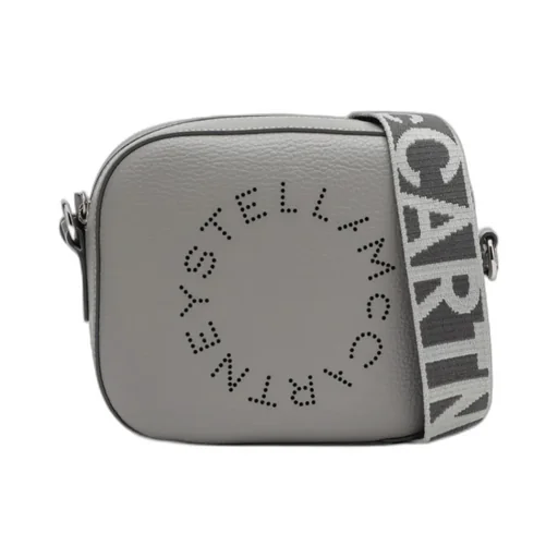 Logo Perforated Strapped Crossbody Bag