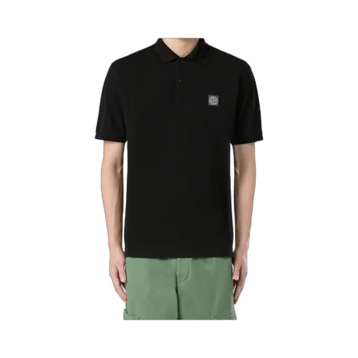 Short-Sleeve Patch Polo Shirt