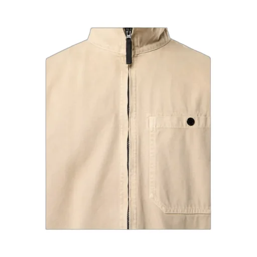 Comfort-Fit Zip-Up Overshirt With Pocket