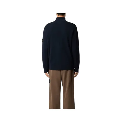 Logo Patch Zip-Up Jumper