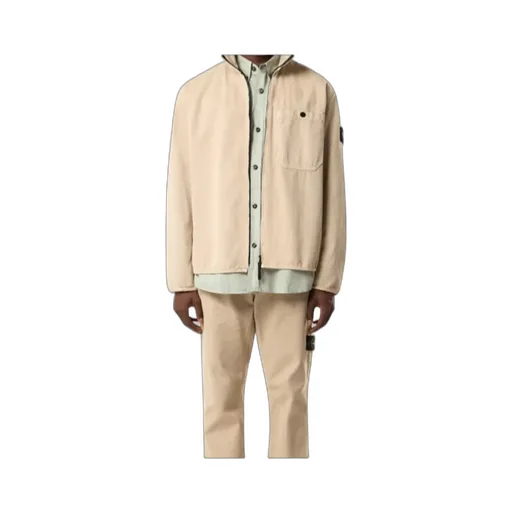 Comfort-Fit Zip-Up Overshirt With Pocket