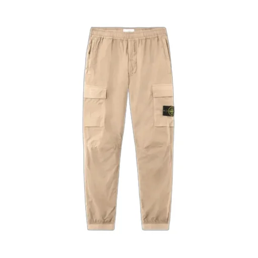 Logo Patch Tapered Leg Trousers