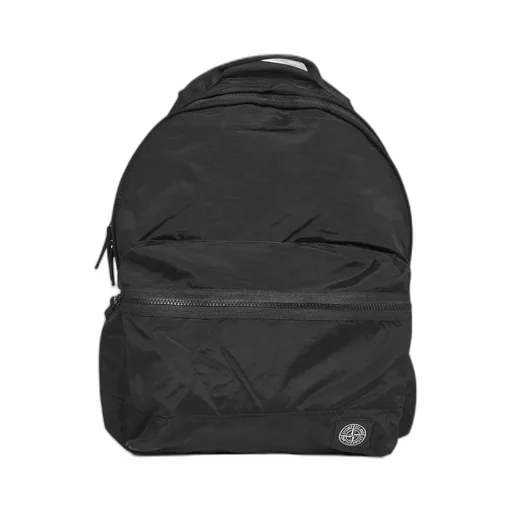 Logo Patch Zipped Backpack